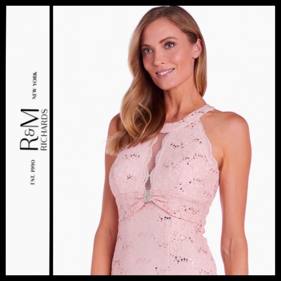 NWT RM Richards Nightway Sequin Evening Gown - Picture 2 of 9